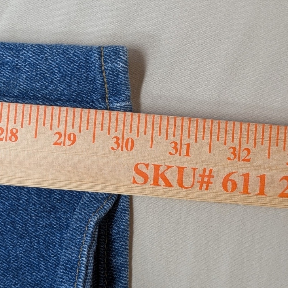 Vintage Lee Riders Mens 38x32 Blue Straight Leg Jeans Made in USA 200-2046 Denim - Picture 8 of 11